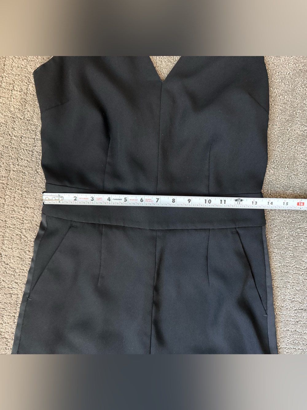 EUC Boden Black Tuxedo Stripe Jumpsuit, Size 2 - Picture 8 of 8